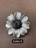 Broches plateados