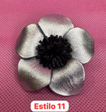 Broches plateados