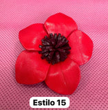 Broches rojos