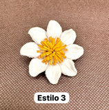 Broches blancos