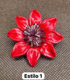 Broches rojos