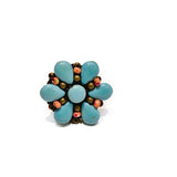 Anillo Turquoise Flower
