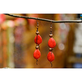 Pendientes Red Stone