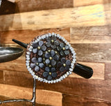 Pinza de pelo Berta  plateada