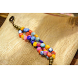 Pulsera Confeti Triple Nácar