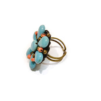Anillo Turquoise Flower