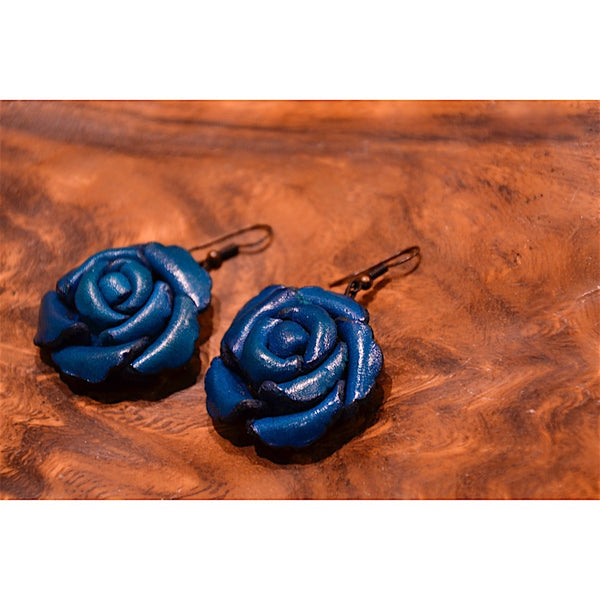 Pendientes Blue Roses